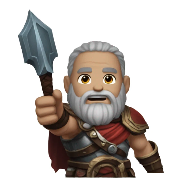god of war cratos thumbs up sticker