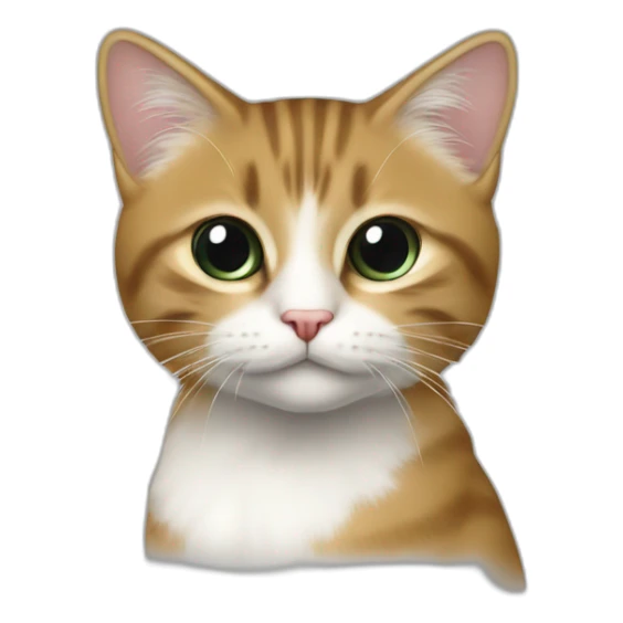 Yemek yapan mavi gözlü, tombul kedi  sticker