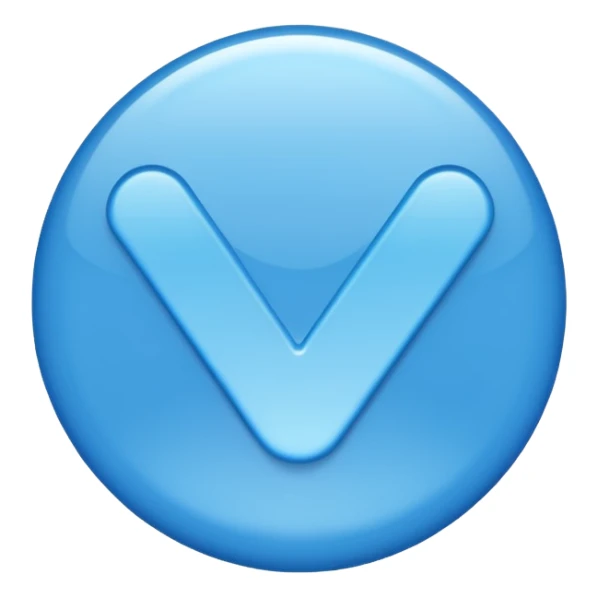 An emoji of the tiktok verified ☑️  sticker