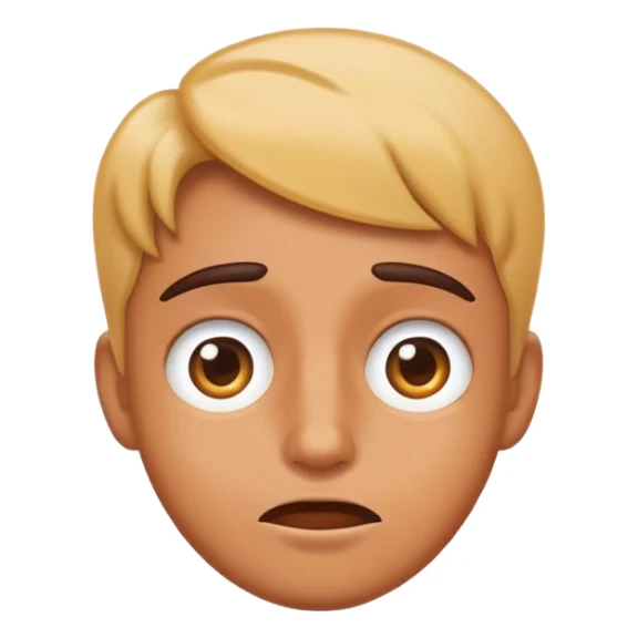 confused but a flirty emoji sticker