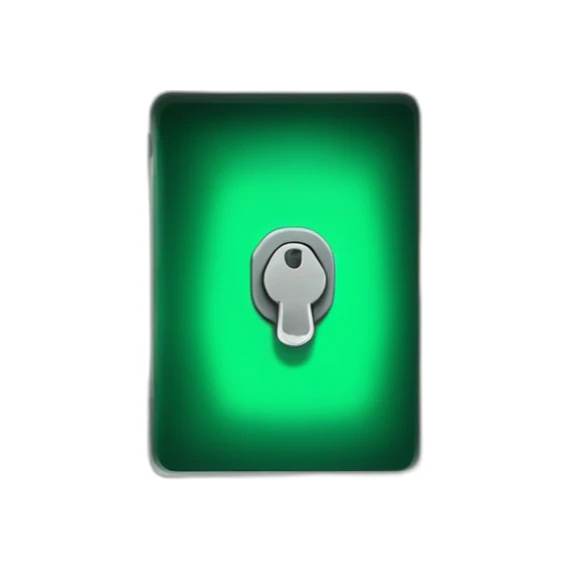 open safe in the middle of the emerald sticker