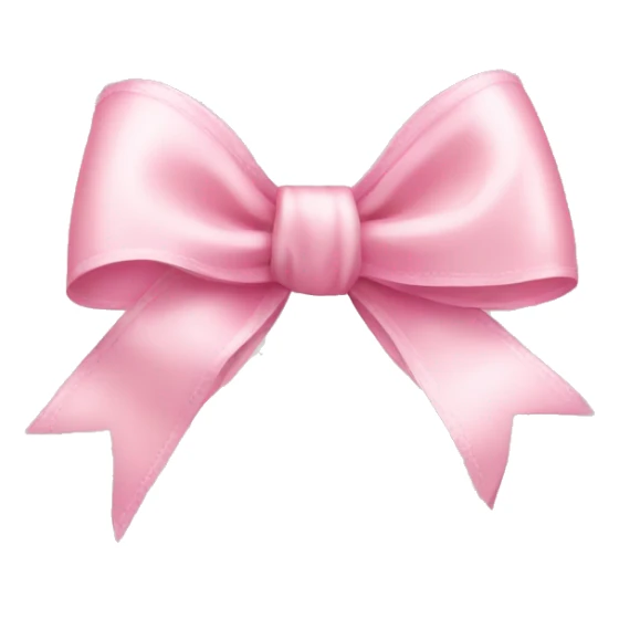 light pink ribbon bow sticker