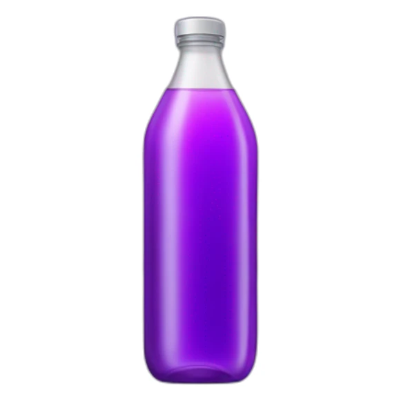 Bottle of purple water sticker