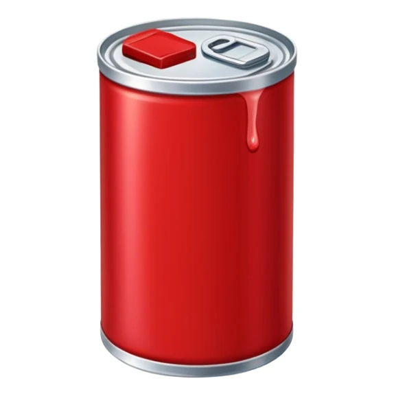 can of red paint sticker