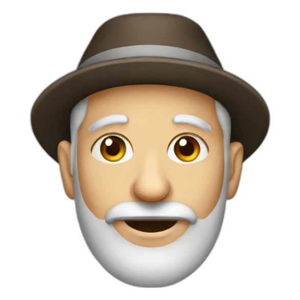 old jew in yarmulke sticker