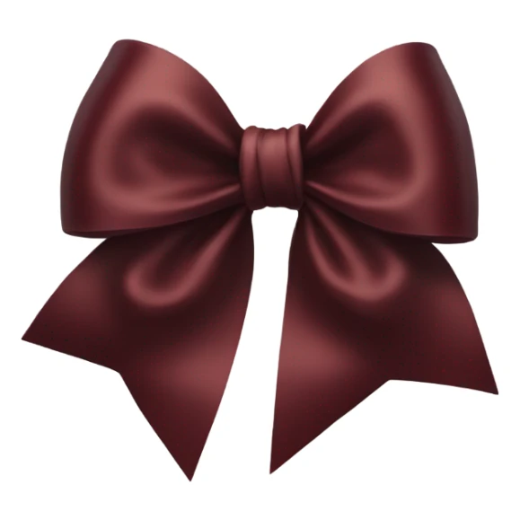 dark red bow sticker
