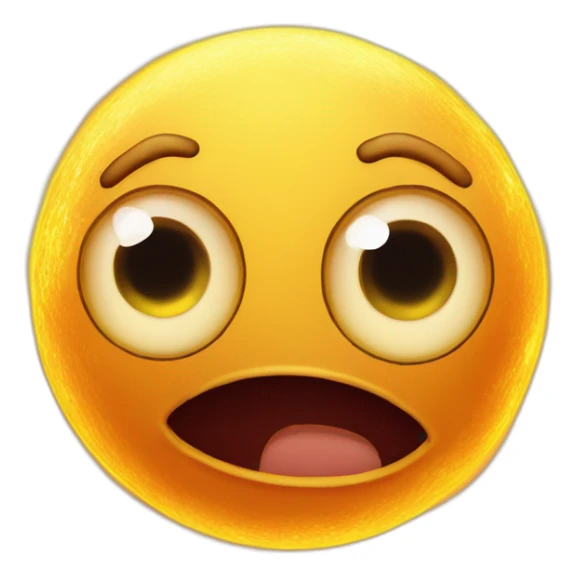 planet Sun with a cartoon ugly face with big childish eyes sticker