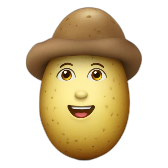 Lady potato sticker