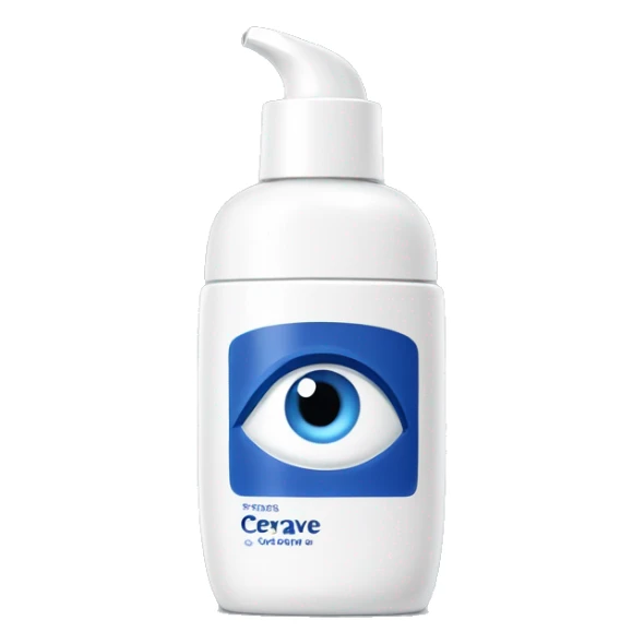 eye cream bottle with label cerave style  sticker