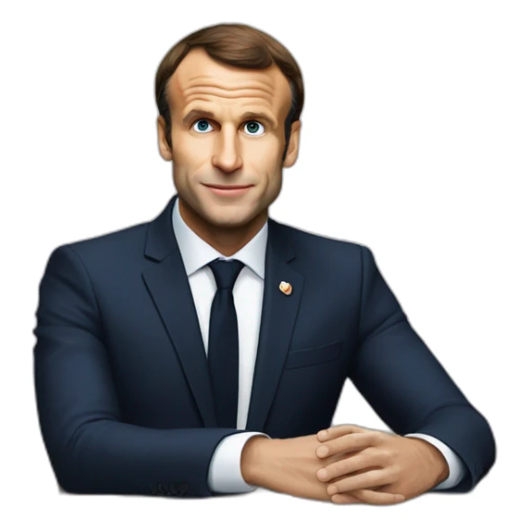 Macron qui fait un doit donneur  sticker