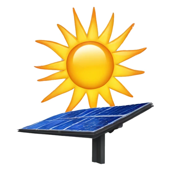solar panel with emergent solar energy logo included  sticker