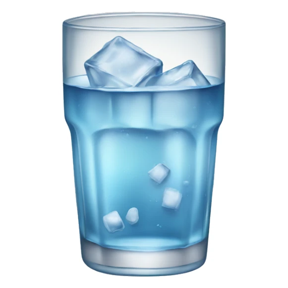 Glass of ice cold water  sticker