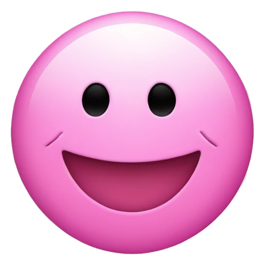 smiley face in love pink light  sticker