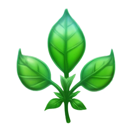 Hojas, un cristal, y el símbolo de Om para representar la conexión con lo espiritual y lo natural. tienda hilistica sticker