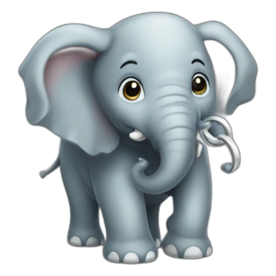 éléphant sur ring sticker