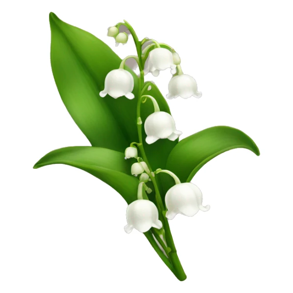 Lily of the valley flower sticker