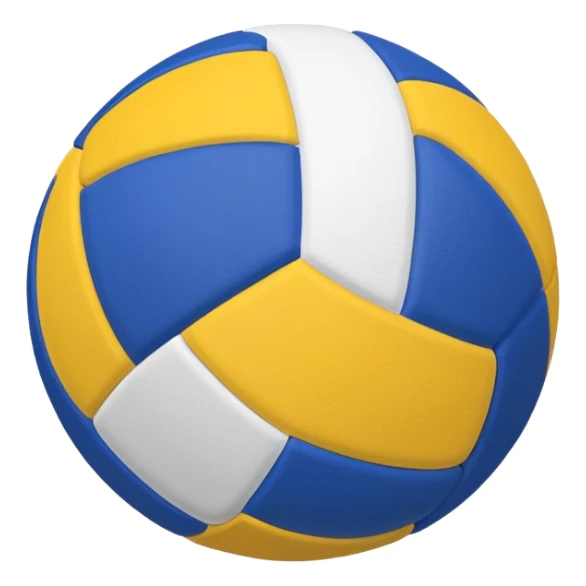 Pelotas de voley azul blanco y amarillo sticker