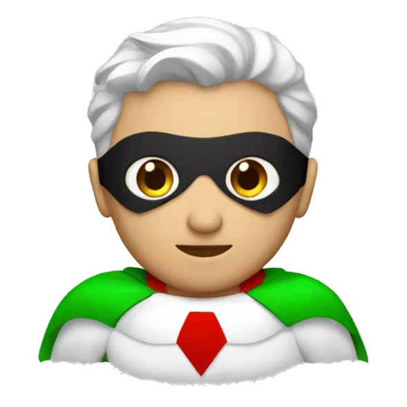 italian superhero sticker