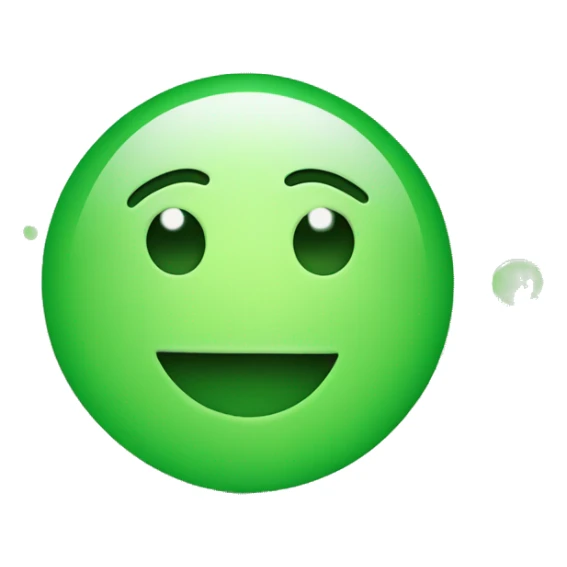 smiling face with green check mark circles instead of eyes sticker