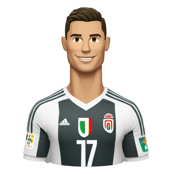 Cristiano Ronaldo le roi du ballon de football  sticker