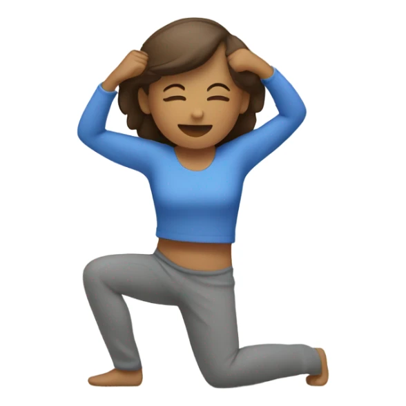 Stretching in the morning sticker