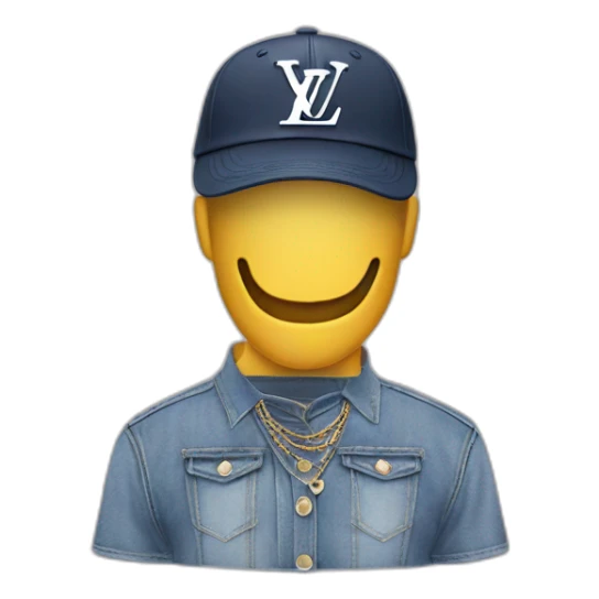Only Louis Vuitton cap no face sticker