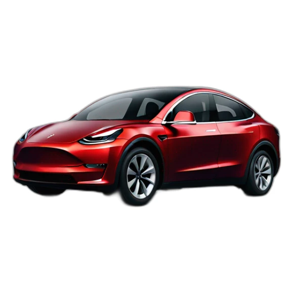 Elon mush with the Tesla model Y sticker