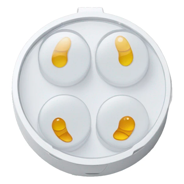 dual compartment screw-top prescription contact lens case sticker