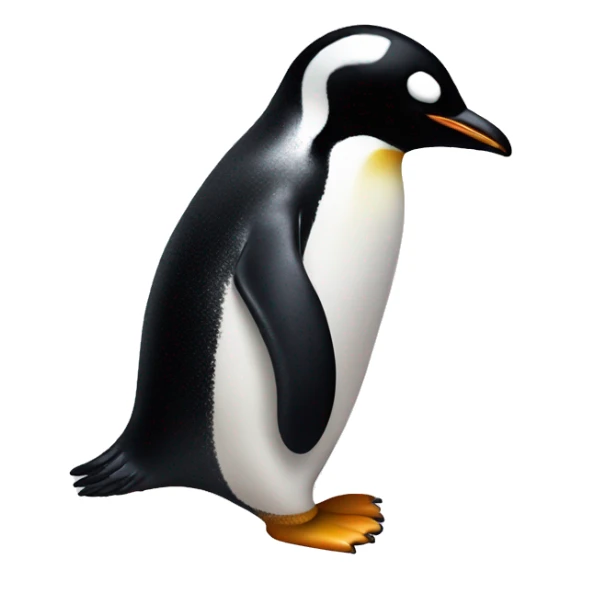 Penguin with a take that album sticker
