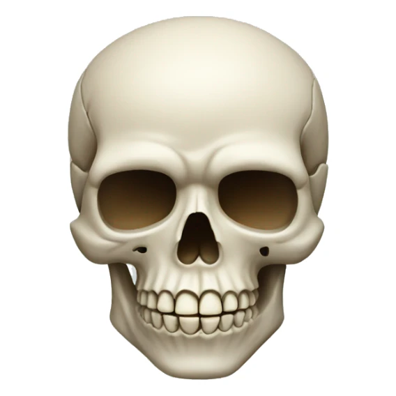 Skull with a cigarette in mouth sticker