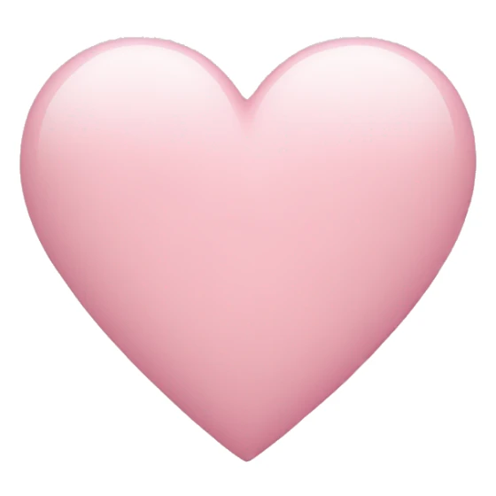 light pink heart sticker