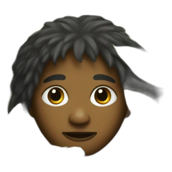 Aborigine hiding in the bushes sticker