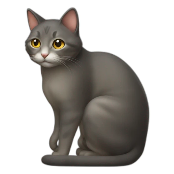 un chat sur un raton laveur sticker