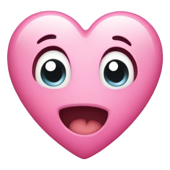 adorable pink heart  sticker