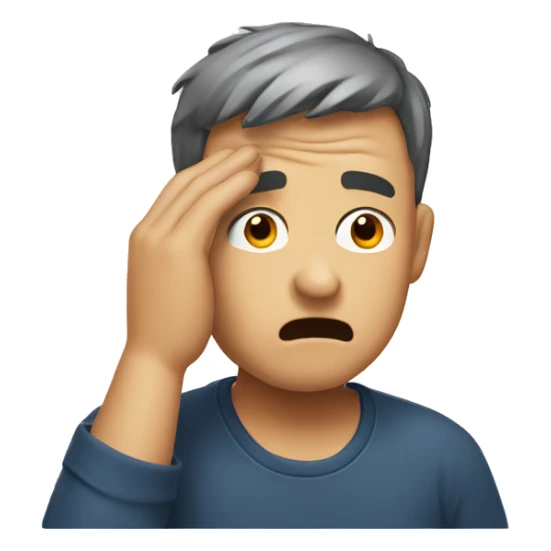 a man scratches his head in confusion sticker