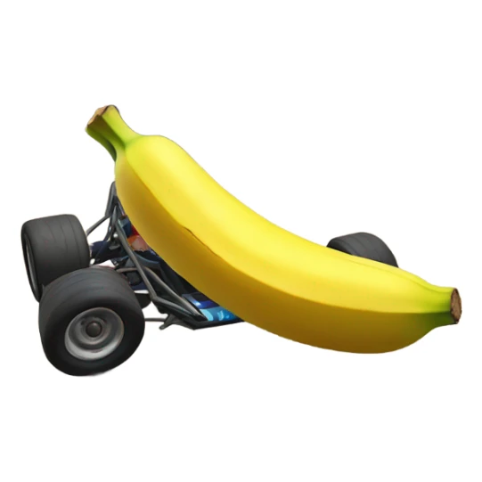 Banana peel on a Mario kart track  sticker