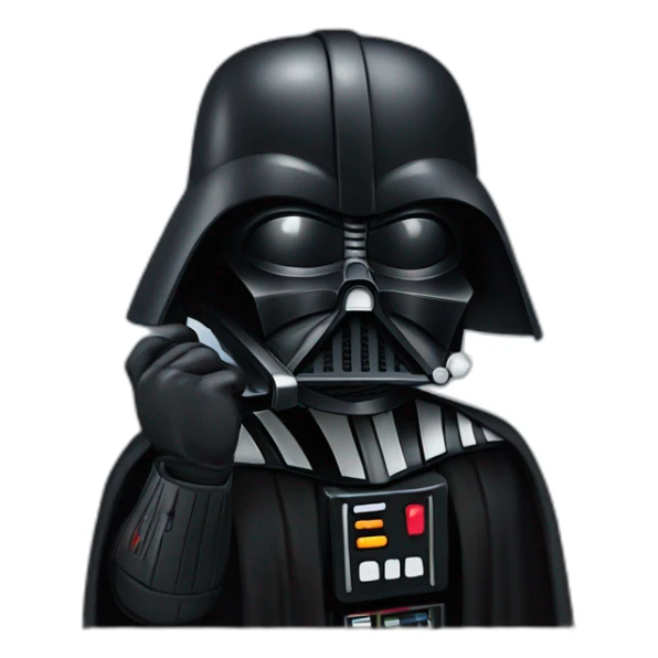 darth vader on the phone sticker