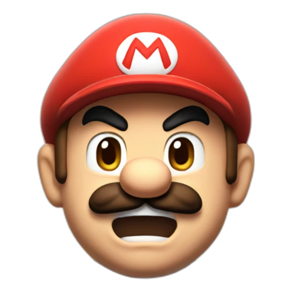 Angry Mario sticker