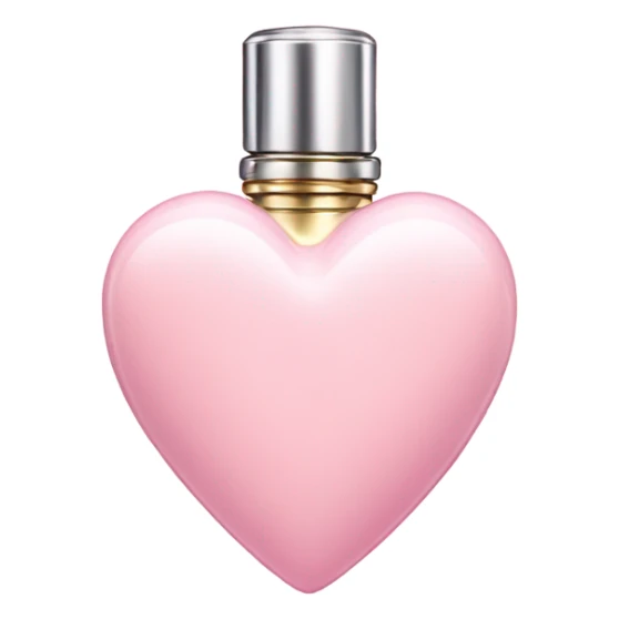 Pastel Pink heart shaped perfume  sticker
