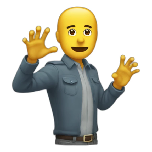 Manos sosteniendo un cartel sticker