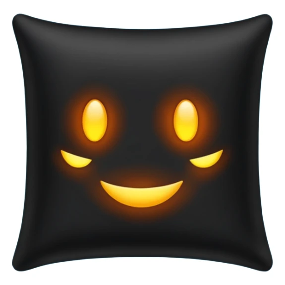 a black  pillow with dark aura coming out of it  sticker