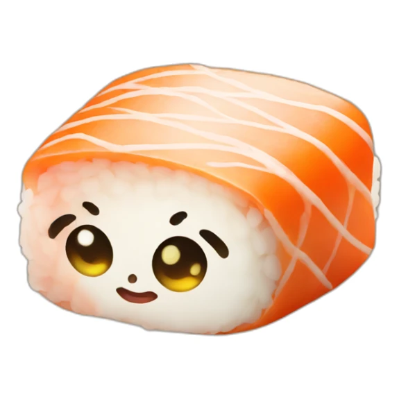 Sushi that looks like baby sticker
