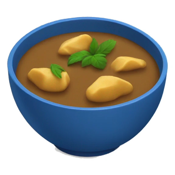 blue curry in a bowl sticker