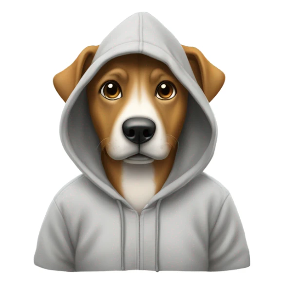 Ein Hund mit einem Hoodie der winkt sticker