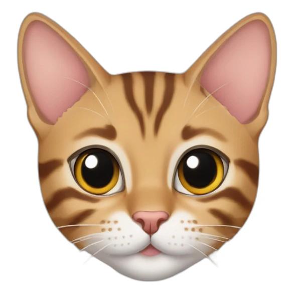 american shorthair and bengal cat mix sticker