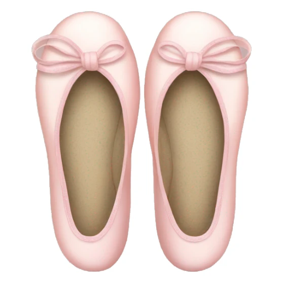 Pale light pink ballet shoes sticker