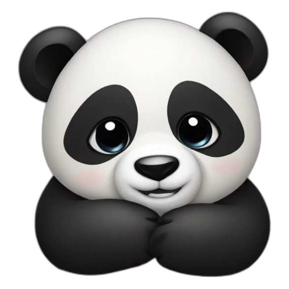 hug panda sticker