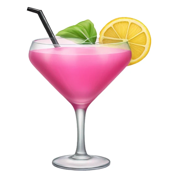 Pink cocktail in a cocktail glass sticker