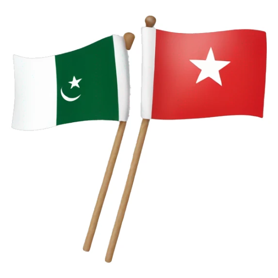 Mix flag Pakistan and Poland sticker