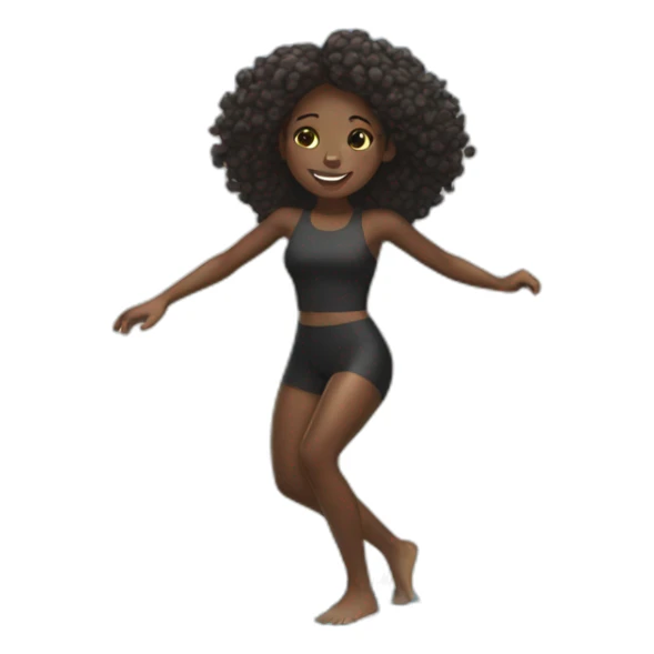 Black girl surfing  sticker